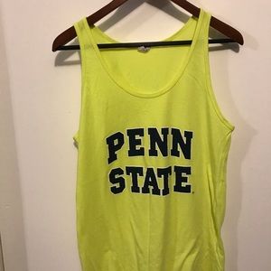 Penn State neon yellow tank top